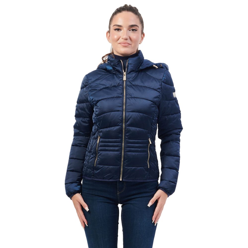 Yes Zee Blaue Polyester Jacken & Mantel